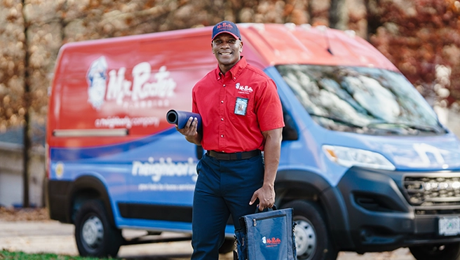 Mr. Rooter crew on a Kansas City job site