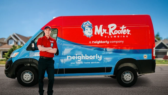 Mr. Rooter Plumbing crew on a Kansas City residential job